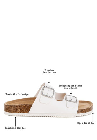 London Rag Gloriosa The Double Strap Slide Sandals in - photo