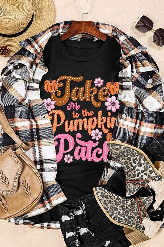 Take Me to the Pumpkin Patch Graphic T-Shirt in - photo