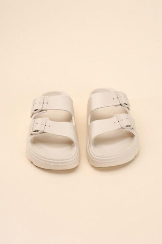 CAIRO Buckle Strap Slides - SwagglyLife Home & Fashion