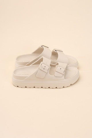 CAIRO Buckle Strap Slides - SwagglyLife Home & Fashion