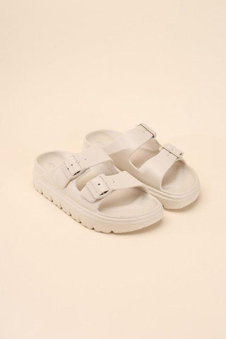CAIRO Buckle Strap Slides - SwagglyLife Home & Fashion
