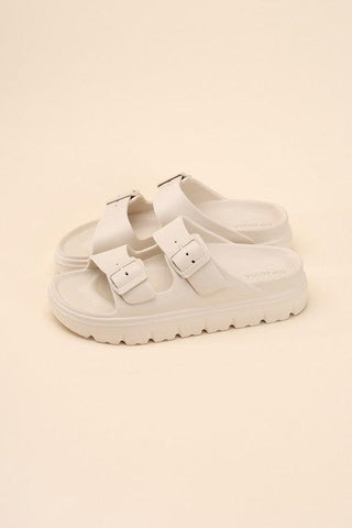 CAIRO Buckle Strap Slides - SwagglyLife Home & Fashion