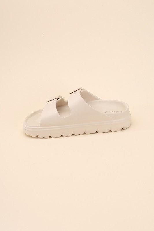 CAIRO Buckle Strap Slides - SwagglyLife Home & Fashion