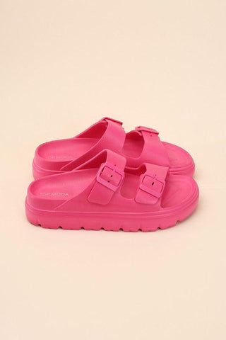 CAIRO Buckle Strap Slides - SwagglyLife Home & Fashion