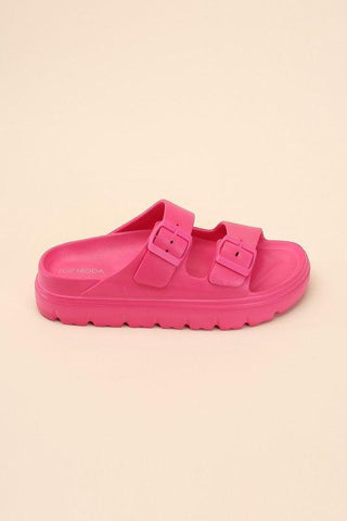 CAIRO Buckle Strap Slides - SwagglyLife Home & Fashion