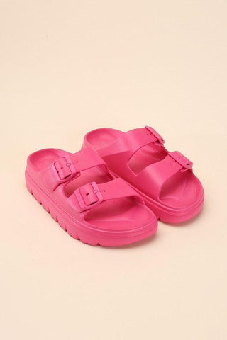 CAIRO Buckle Strap Slides - SwagglyLife Home & Fashion