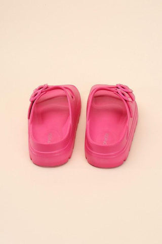 CAIRO Buckle Strap Slides - SwagglyLife Home & Fashion