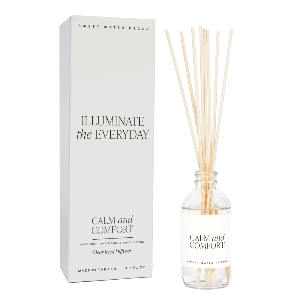 Calm and Comfort Clear Reed Diffuser - SwagglyLife Home & Fashion