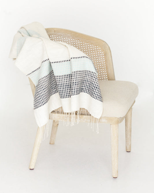 Camden Handwoven Cotton Throw Blanket in - Blankets photo