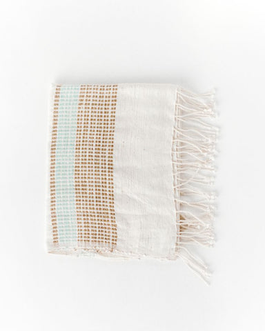 Camden Cotton Hand Towel in Azure and Sand - Kitchen Towels photo