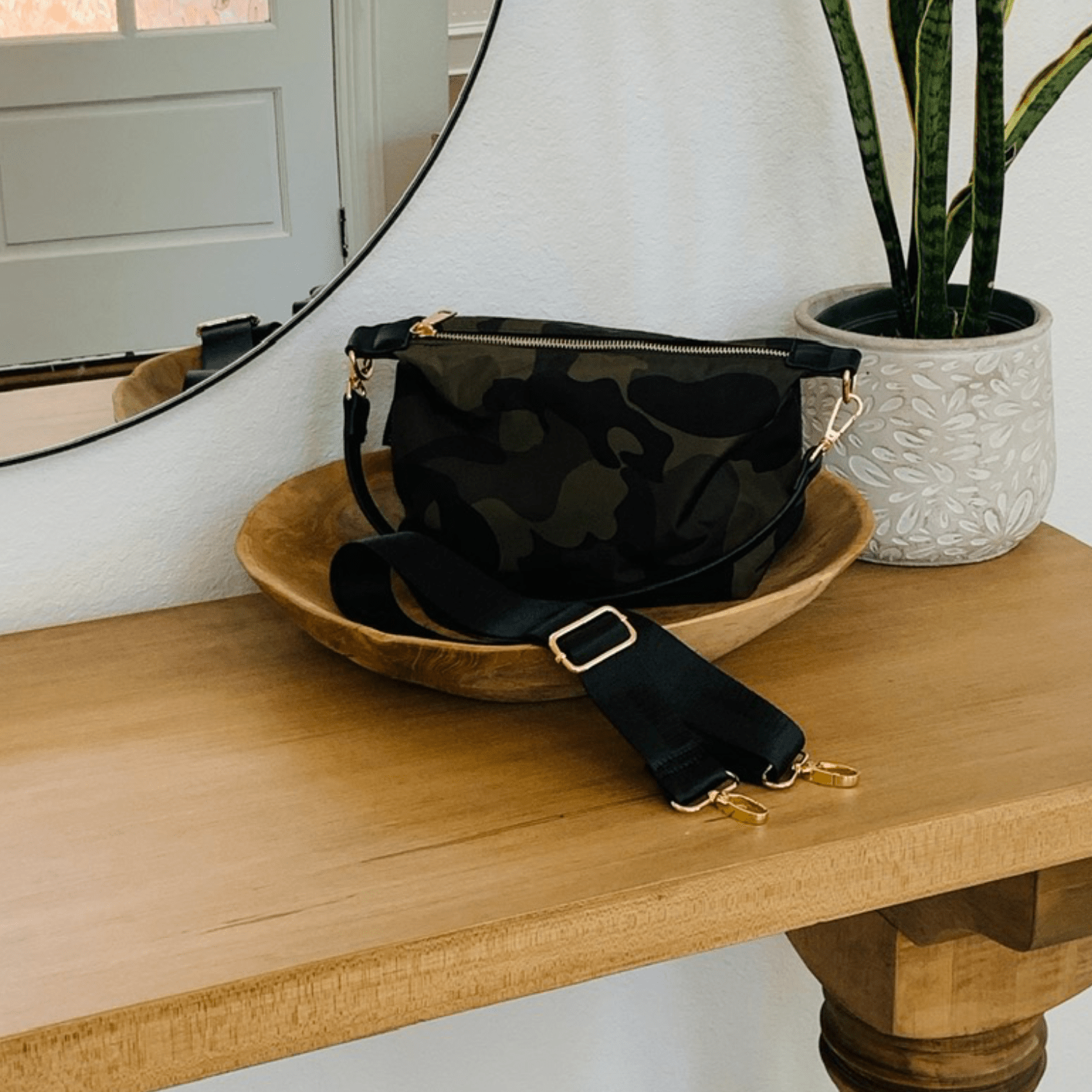 Everly Crossbody in Green Camo - Bags photo