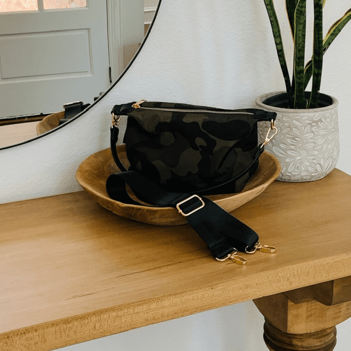 Everly Crossbody in Green Camo - Bags photo