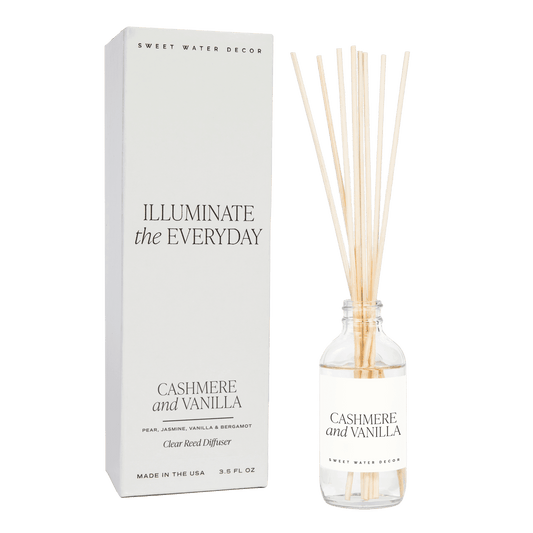 Cashmere and Vanilla Clear Reed Diffuser in - Reed Diffusers photo