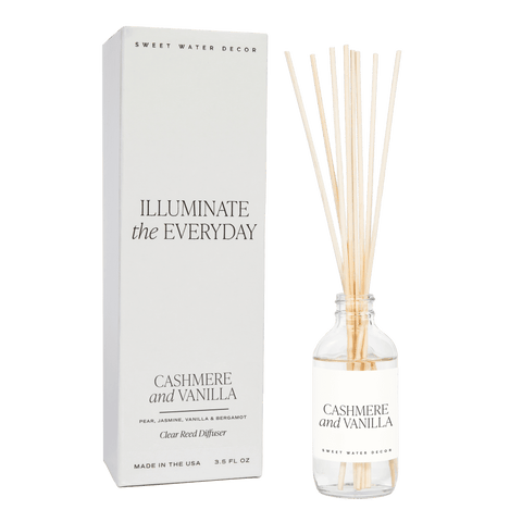 Cashmere and Vanilla Clear Reed Diffuser - SwagglyLife Home & Fashion