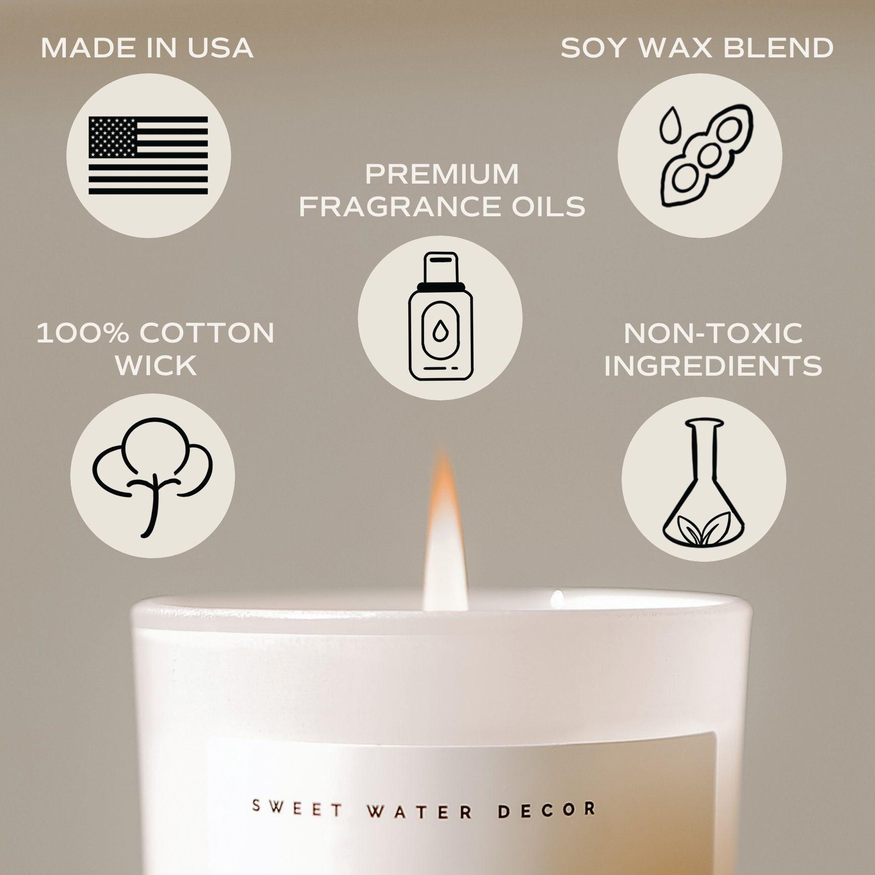 Cashmere and Vanilla Soy Candle - White Jar - 11 oz - SwagglyLife Home & Fashion