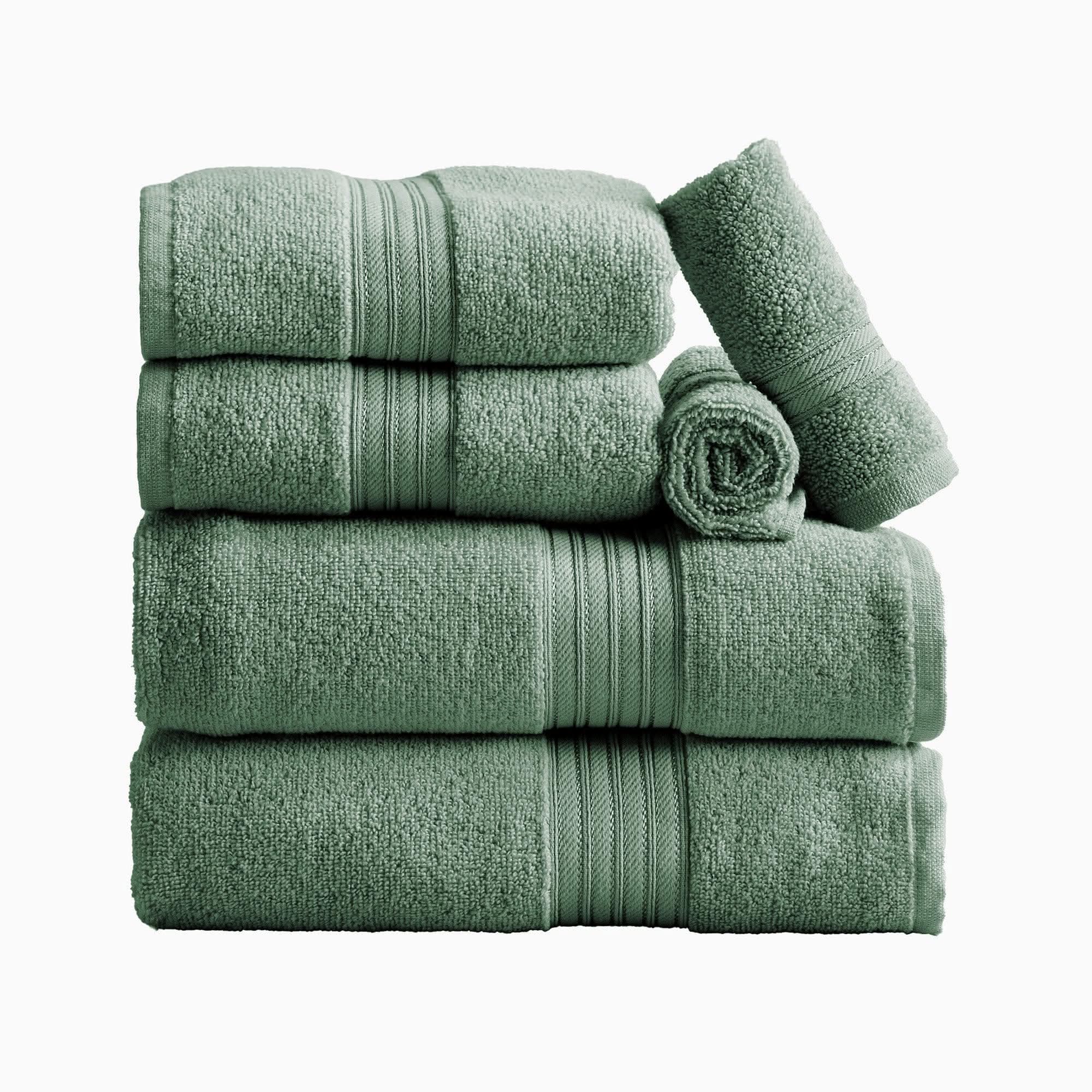 Cotton Terry Bath Towel Set - Cooper Collection - SwagglyLife Home & Fashion