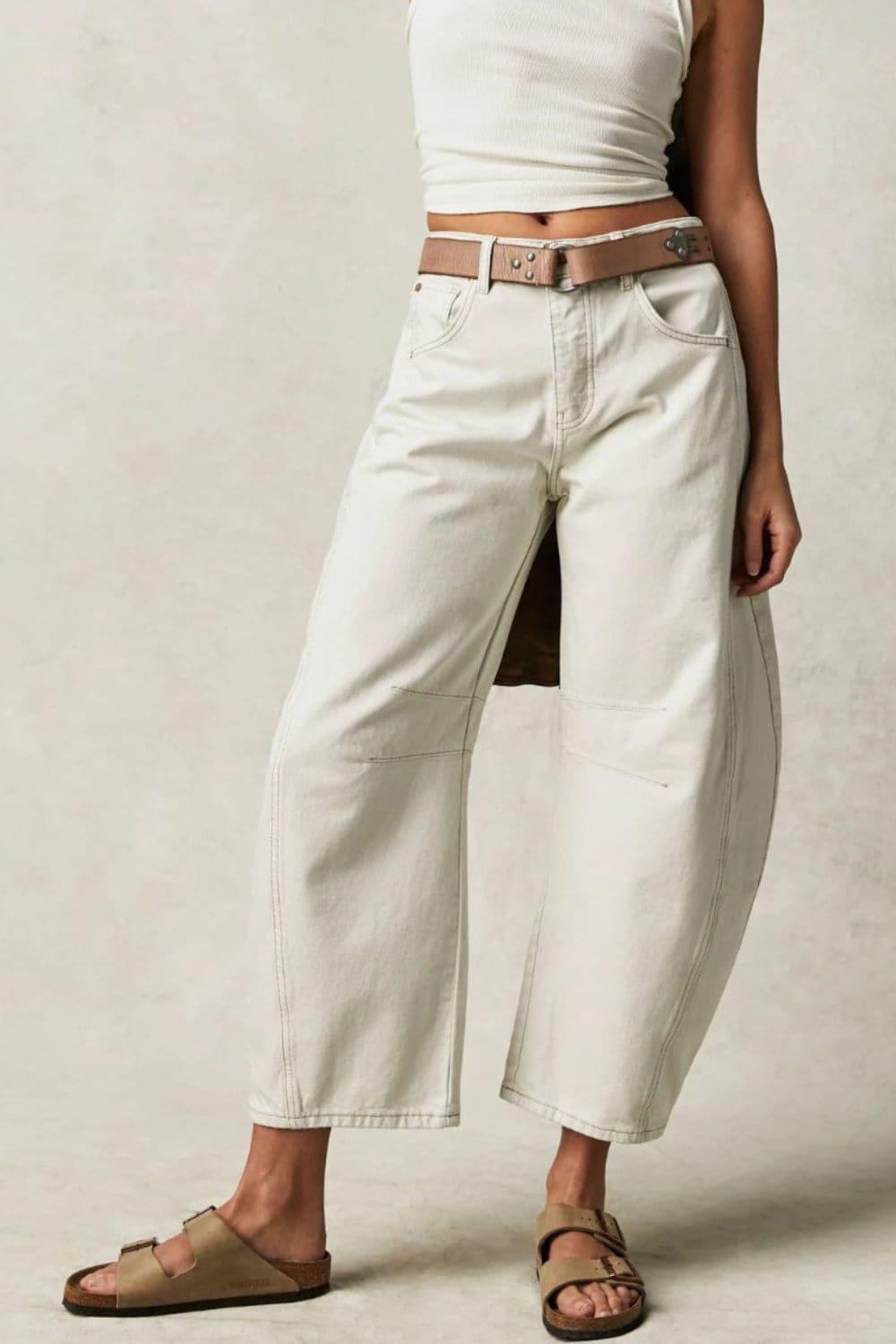 Stacy Wide Leg Jeans with Pockets
