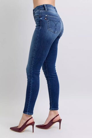 Judy Blue Full Size Washed Thermal Skinny Jeans Plus Size in - photo