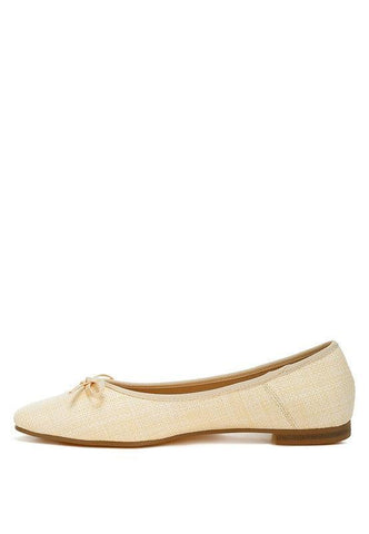 Rag & Co Paper Rings Raffia Ballet Flats