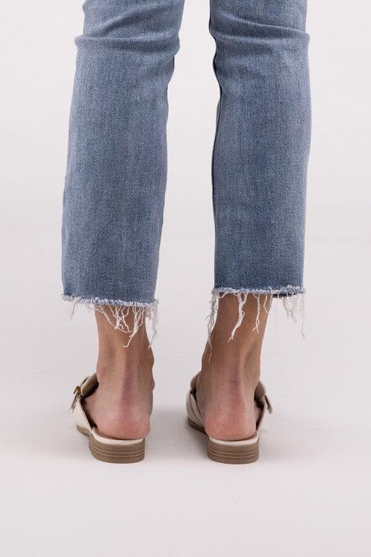 Chantal-S Buckle Backless Slides Loafer Shoes - SwagglyLife Home & Fashion