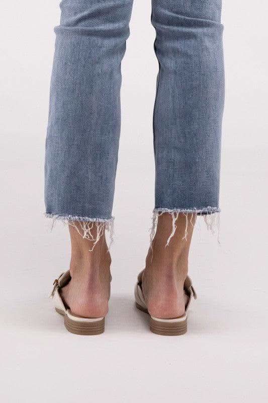Chantal-S Buckle Backless Slides Loafer Shoes - SwagglyLife Home & Fashion