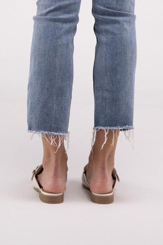 Chantal-S Buckle Backless Slides Loafer Shoes - SwagglyLife Home & Fashion