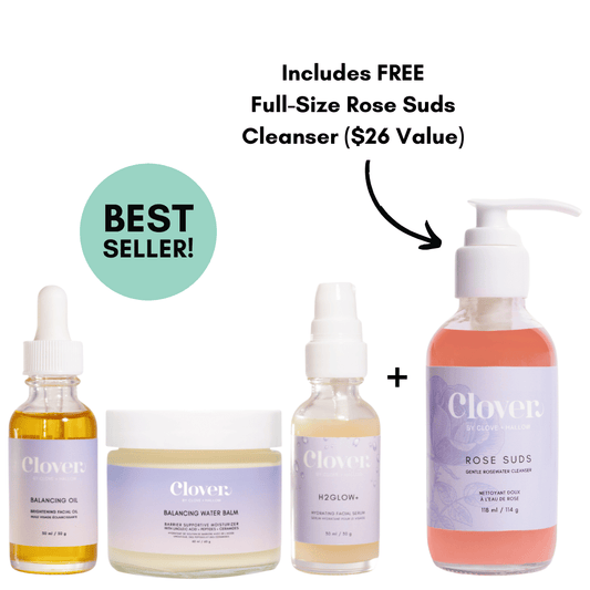 Clover by Clove + Harlow The Juicy Skin Special (+ FREE Rose Suds Cleanser) in - Skincare photo