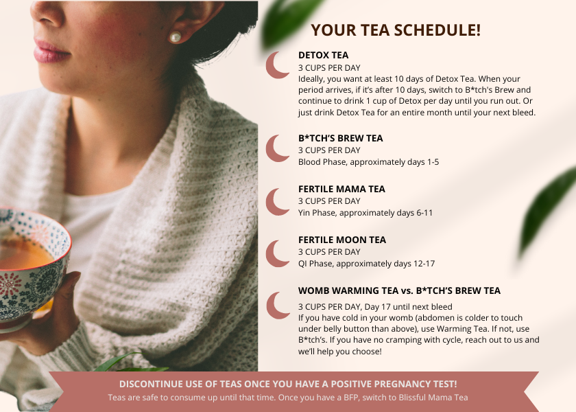 3 Month's Supply of Fertility Teas Bundle in - bundle photo