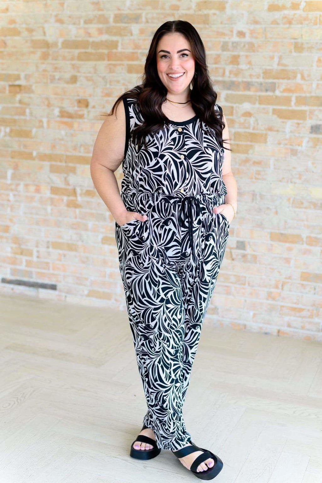 Cool Girl Filigree Jumpsuit - SwagglyLife Home & Fashion
