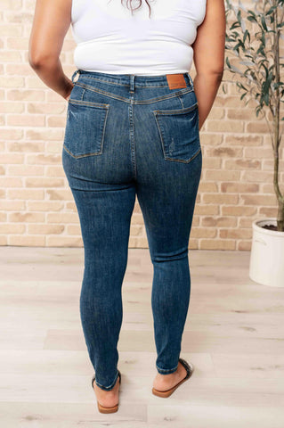 Cora High Rise Control Top Skinny Jeans - SwagglyLife Home & Fashion
