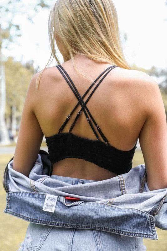 Crochet Daisy Longline Bralette in - Shirts & Tops photo