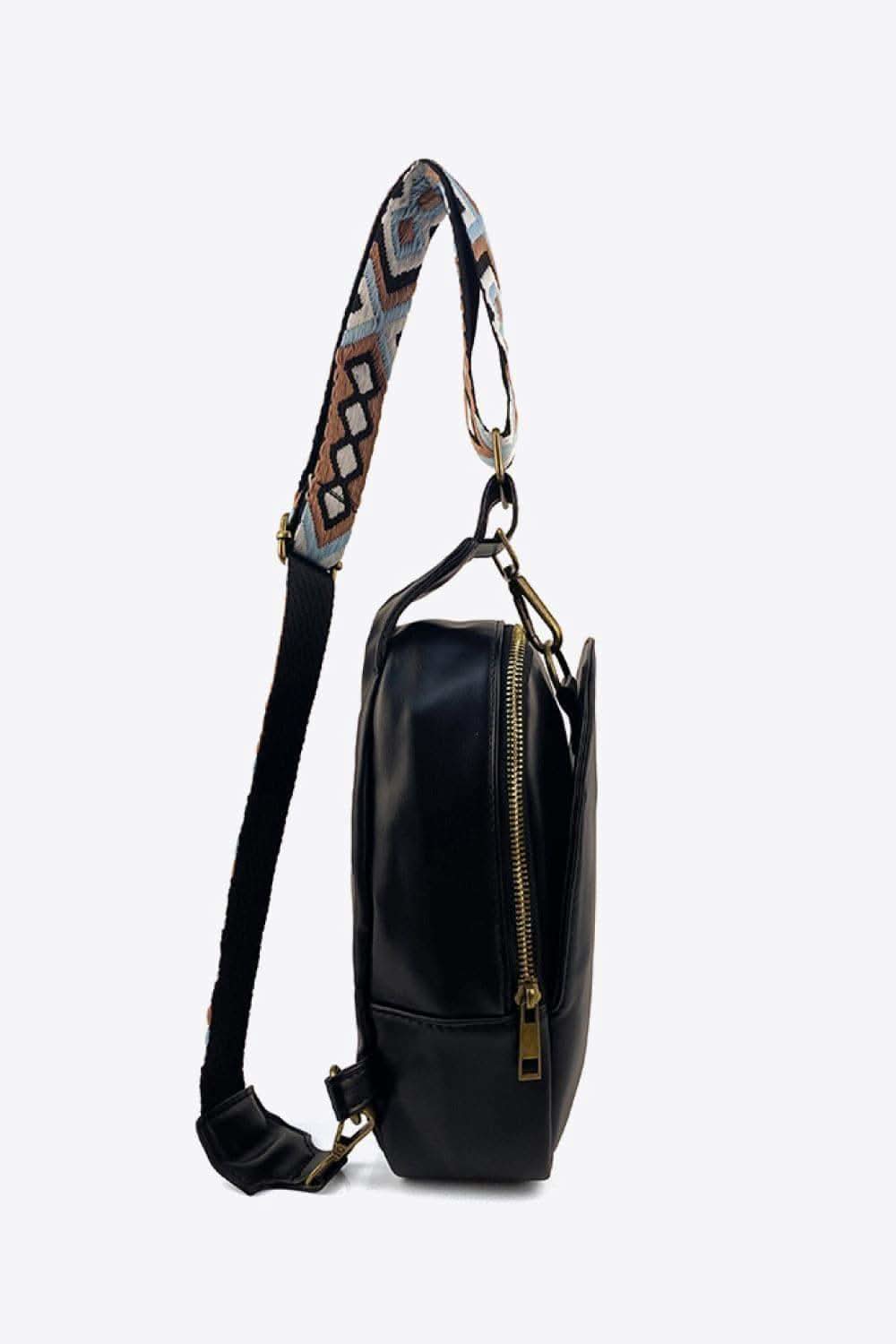 Crossbody Faux Leather Bag - SwagglyLife Home & Fashion