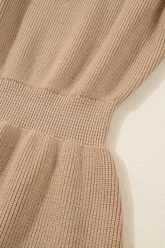 Zariah Embellished Keyhole Ribbed Sweater in - photo