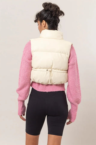HYFVE Pocketed Solid Vest Coat in - photo