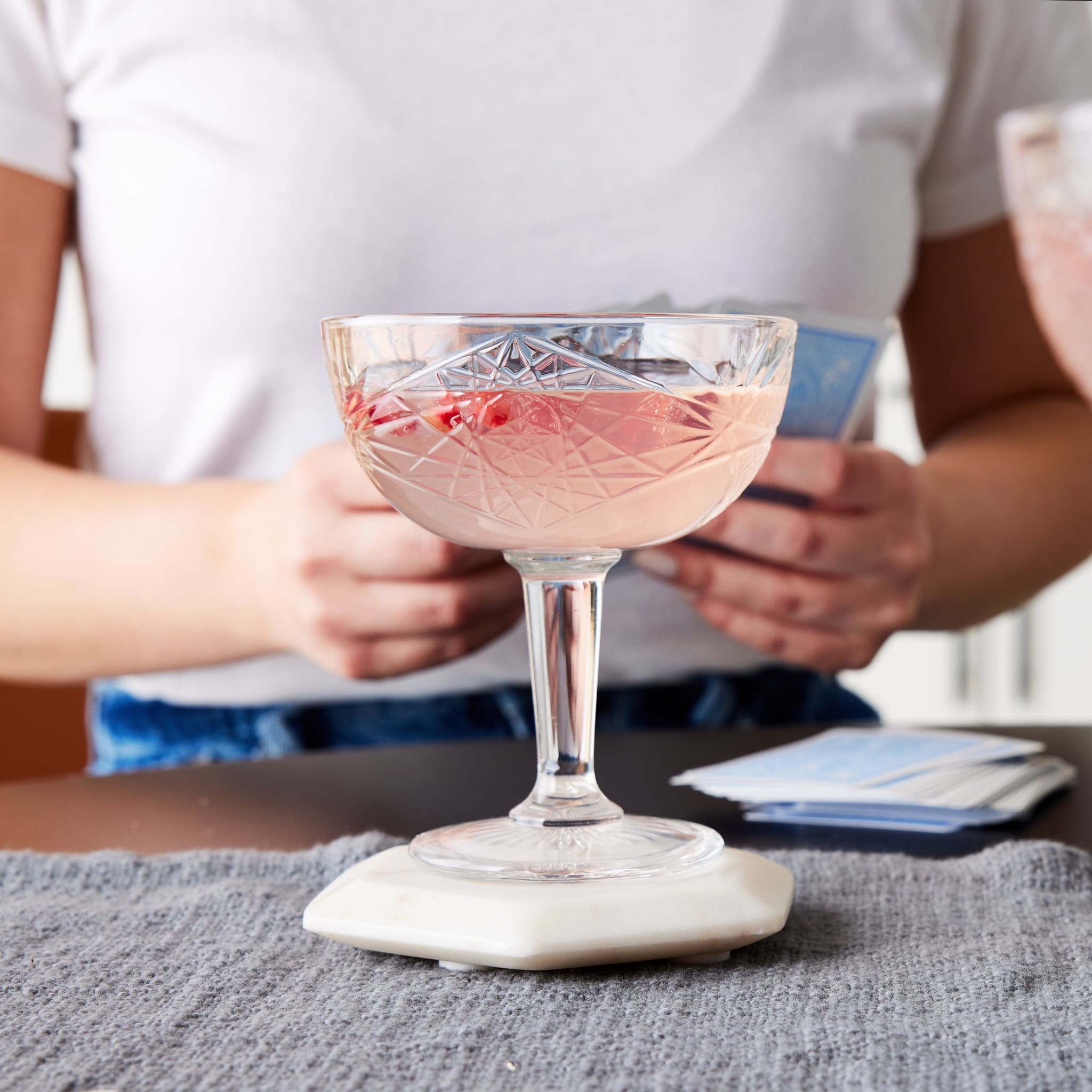 Libbey Hobstar Coupe Cocktail Beverage Drinking Glasses, 8.5 ounce, Set of 4 in - Beverageware photo