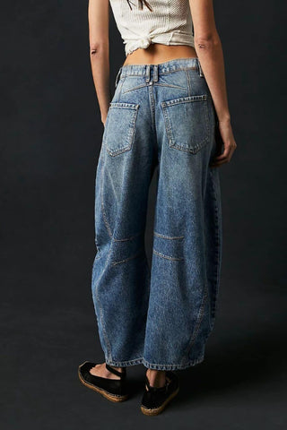 Stacy Wide Leg Jeans with Pockets