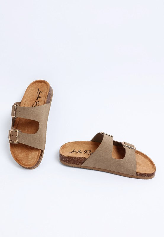 London Rag Gloriosa The Double Strap Slide Sandals in - photo