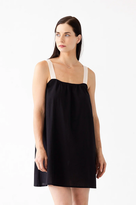 Daisy Cotton Babydoll in Black - DRESS photo