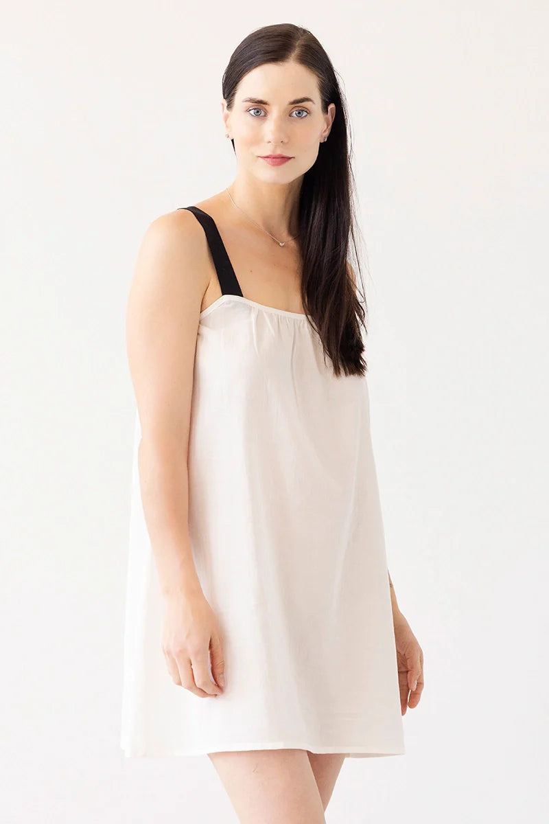 Daisy Cotton Babydoll in White - DRESS photo