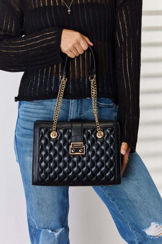 David Jones Quilted PU Leather Handbag in - Handbags photo