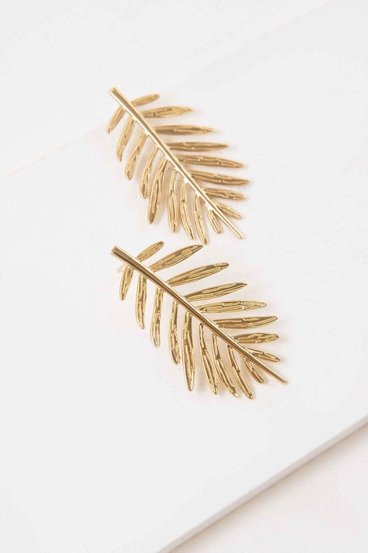 Palm Statement Earrings in As Shown One Size - photo