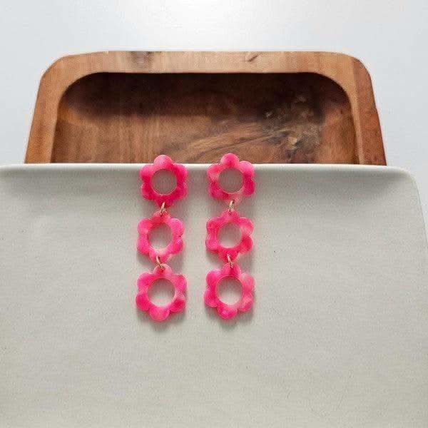Delilah Earrings - Hot Pink - SwagglyLife Home & Fashion