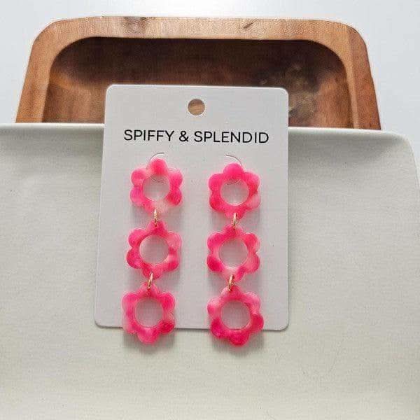 Delilah Earrings - Hot Pink - SwagglyLife Home & Fashion