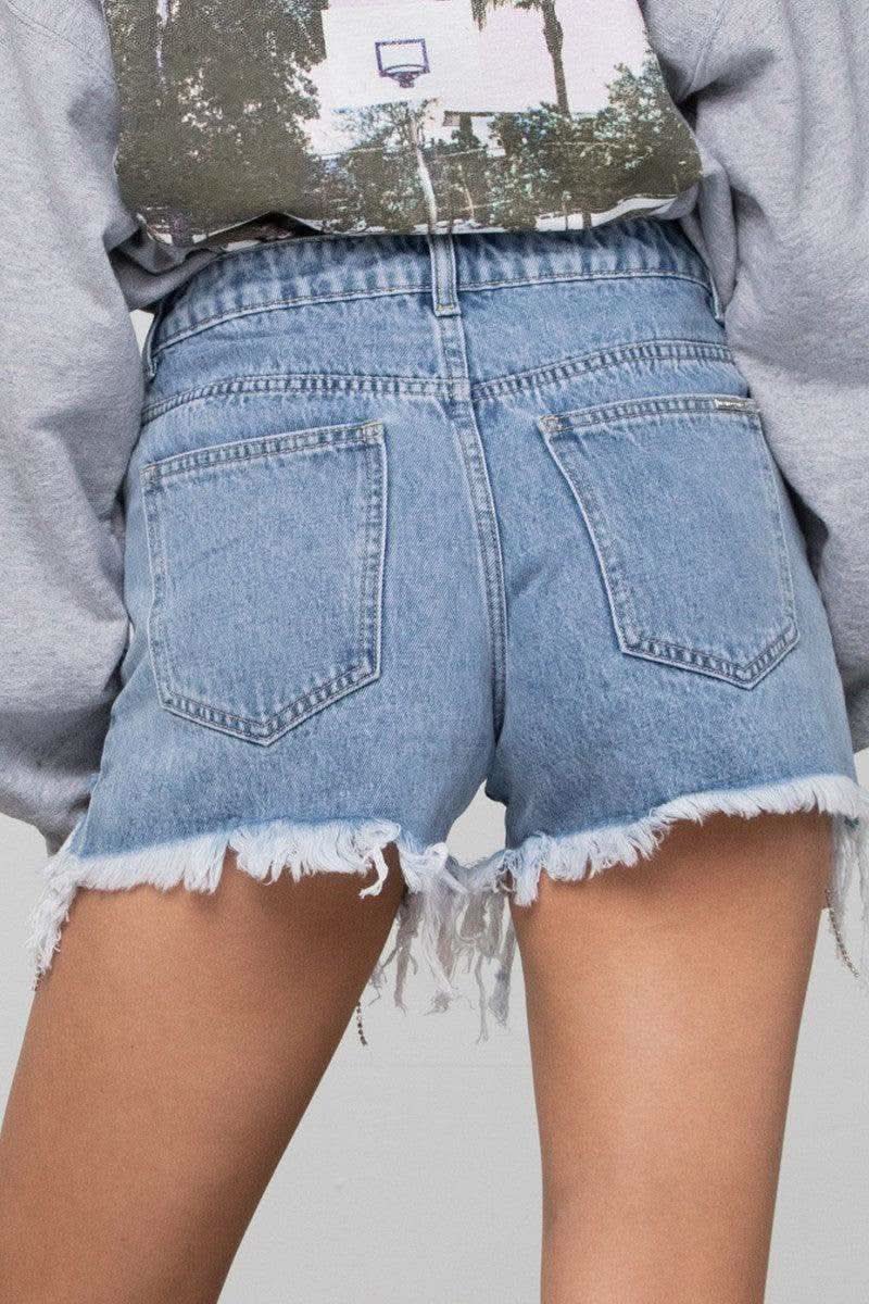 Denim Lab USA Rhinestone Denim Shorts - SwagglyLife Home & Fashion
