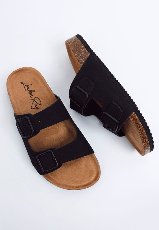 London Rag Gloriosa The Double Strap Slide Sandals in - photo