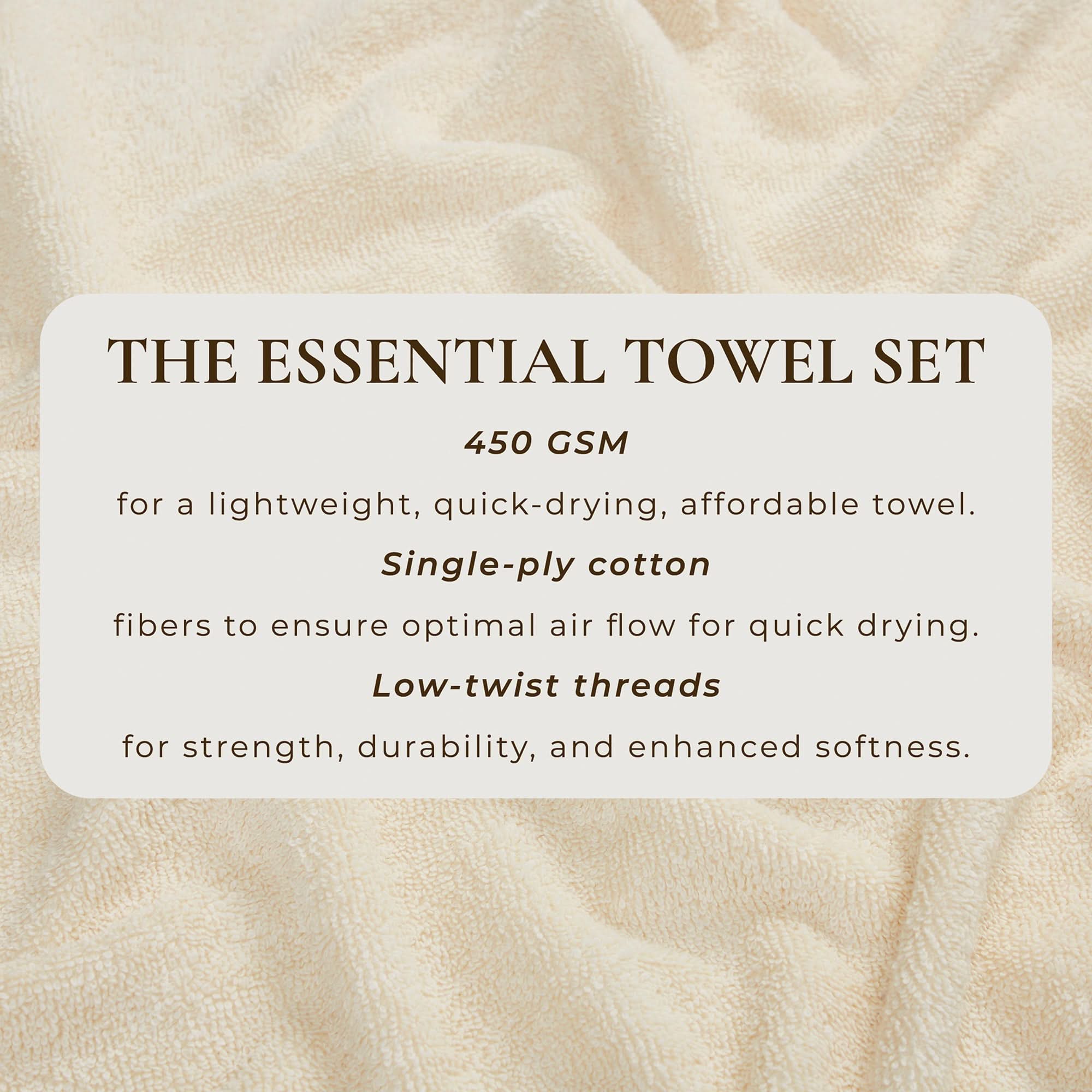 Cotton Terry Bath Towel Set - Cooper Collection - SwagglyLife Home & Fashion