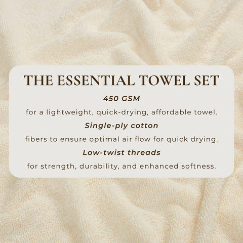Cotton Terry Bath Towel Set - Cooper Collection - SwagglyLife Home & Fashion
