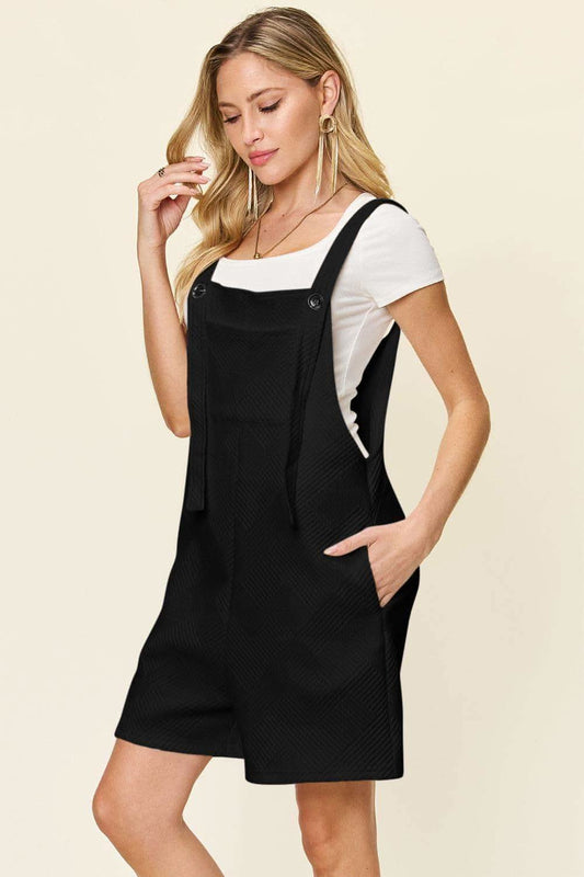 Double Take Full Size Texture Sleeveless Romper in - photo