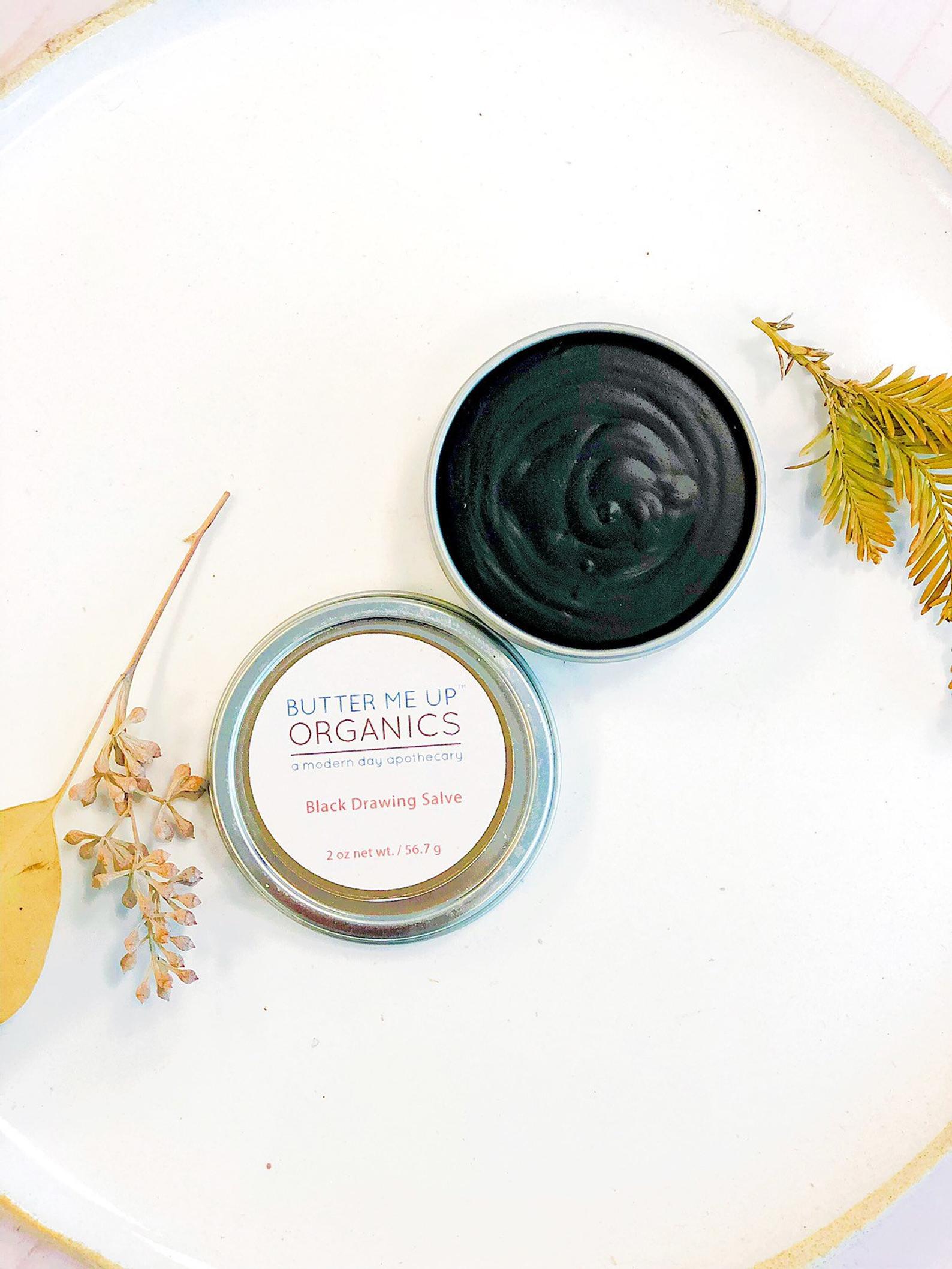 Organic Black Drawing Salve / Bee Stings / Rashes / Skin Ailments / Organic Skincare in - Body photo
