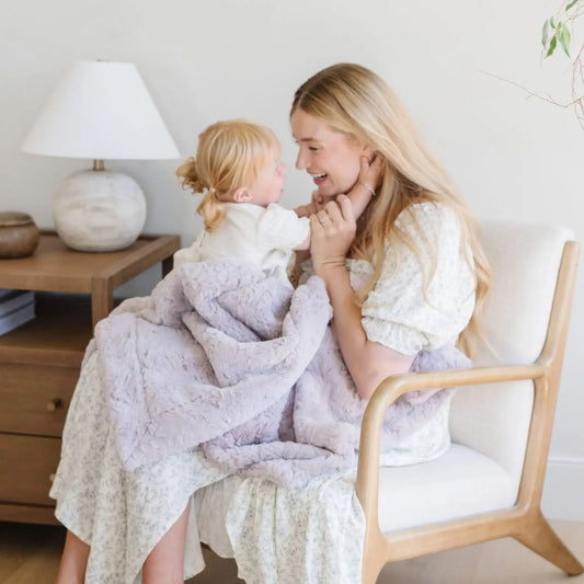 DREAM RECEIVING BLANKETS in Lilac - photo